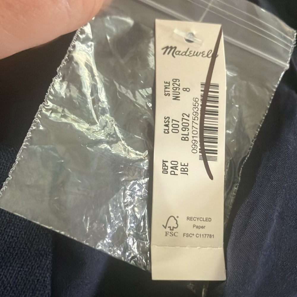 Madewell Womens Blue Linen Scoopneck Cutaway Vest - Picture 8 of 8